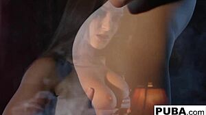 Hot Gothic Vampire Dani Masturbates