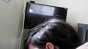 White Girl Deep Throats Interracial Cock Hard!