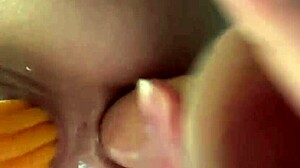 ANAL FUCKING Close Up With HUGE DILDO Double Penetrating!