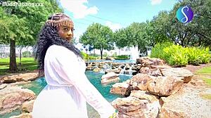 big booty ethiopian slut gets deepthroat and anal with monster cock