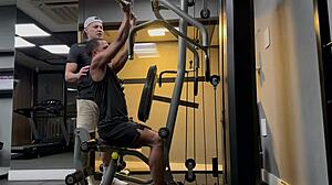 Training partner pays with blowjob and anal