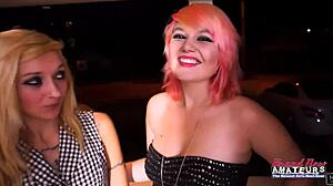 Skinny Jackie and Exotic Trinity Share Cock to Suck While Masturbating 😏