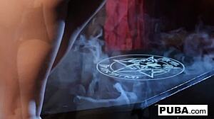 Hot Gothic Vampire Dani Masturbates