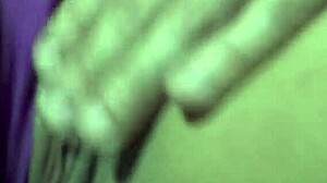 Eating Marlon's Little Brunette Girlfriend's Pussy with Monster Cock Cumshot