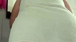 Hot Mature Woman In Shower Prepares For Doggystyle Fucking With Big Ass Flashing