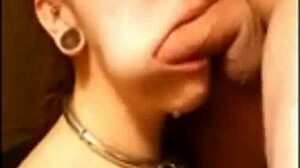 the submissive girlfriend endures deepthroat domination