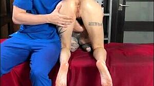 Big boobs milf sasha gets tantric massage turning into hardcore sex with facial.