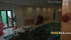 Italian Cutie Gives Blowjob In Bikini At Poolside