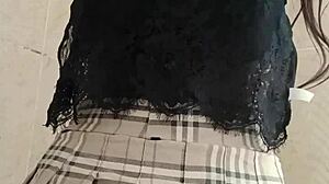 College Girl Caught Masturbating in Shower