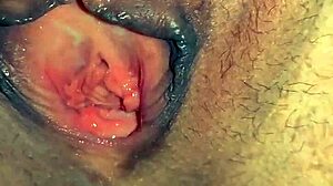 Mature wife shows off her ass and features close up.