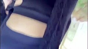 Skinny Russian teen strips naked on street for public fuck