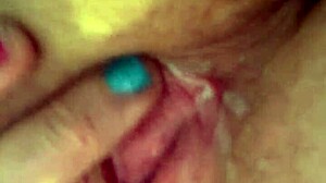 look at my cum dripping from pussy and toys