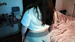 Pov Cute Thick Brunette Colombian Bbw Twerks Big Ass In Bedroom Then Spreads For Doggystyle Fucking With Small Cock