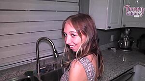 Gorgeous Breezy Bri Rides Cowgirl On Stepdad Seth With Big Tits Blowjob Creampie And Wet Pussy Action