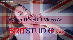 Redhead Student Makes Guy Cum on Tits, Swallow, Facial at Milking Table