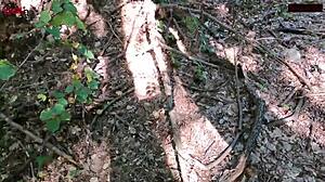 Sissi Sucks Petite Teen Cock in Public Outdoor Spot