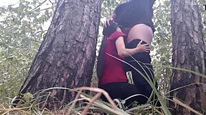 We Hid Under Tree From Rain And Had Sex To Keep Warm - Lesbian Illusion Girls