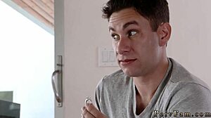 milf fucks associate friend's step teen and plays with toys