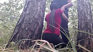 We Hid Under Tree From Rain And Had Sex To Keep Warm - Lesbian Illusion Girls