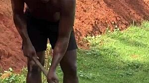 outdoor creampie with big black cock