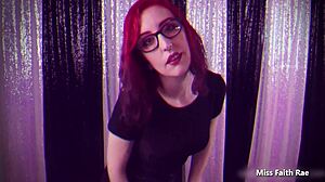 Loser Lovespell With Goth Redhead Femdom In Shorts And Glasses Dominating Pov!