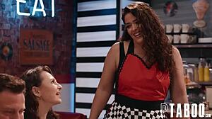 Intense sneaking at diner with Seth, Liz, Jordan.