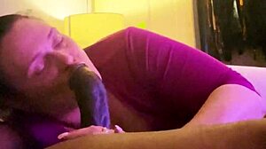 Curvy Milf Slut Deepthroats Big Black Cock For Mouthful