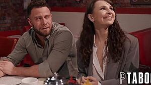 Intense sneaking at diner with Seth, Liz, Jordan.