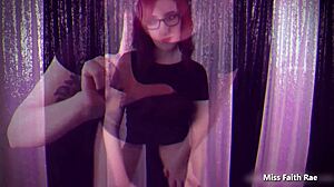 Loser Lovespell With Goth Redhead Femdom In Shorts And Glasses Dominating Pov!