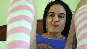 Can Petite Emyangel Resist Masturbating Alone?