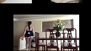 Do you like my pretty Mexican feet giving a footjob?