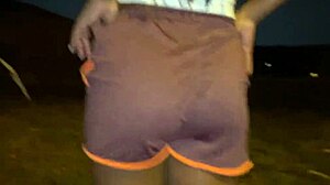 Amateur Brazilian Sexy Ass Latina Found On Street Convinced To Show Big Butt In Public Outdoor Flashing