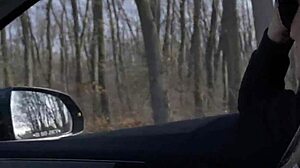 Blonde Milf Sucks Big Cock In Public While Driving Outdoor POV