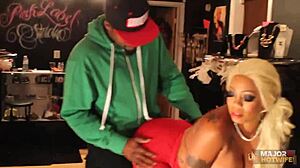 exotic busty blonde luscious kisses sucks and rides rome majors cock.