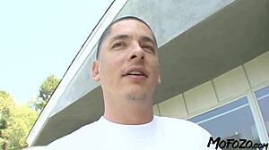 Real amateur brunette dancer homemade blowjob