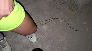 I Fuck The Neighbor On The Terrace While She Hangs The Clothes, Spreading Swollen Pussy