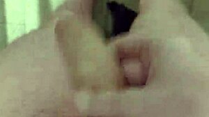 Naked Masturbation in Public Toilet