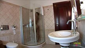 Milf Takes Intense Doggy Style Anal Sex Followed by Huge Cumshot on Belly