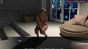 complete gameplay - beth the exhibitionist part 1 with asian teen flashing natural tits outdoors