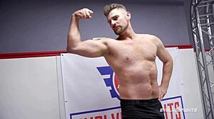 Brandi Mae wrestles Jack Friday, ends with oral