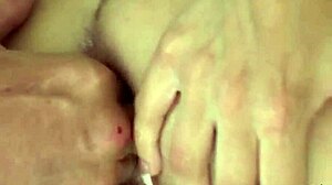 Short hair and small 18+ tits milf loves fingering the pussy while fucked in the ass