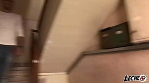 horny street guy sucks nacho vidal's big cock on street