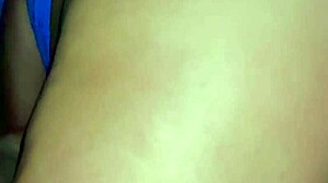 Riding delivery guy's huge cock until he cums in my ass