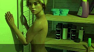 complete gameplay - beth the exhibitionist part 1 with asian teen flashing natural tits outdoors