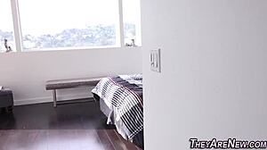 Teen Newbie's Jizz Spills In Hardcore Session