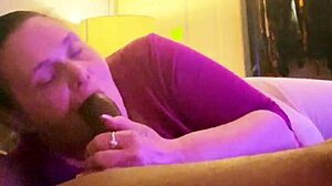 Curvy Milf Slut Deepthroats Big Black Cock For Mouthful