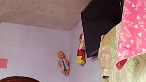 Rich cumshot alone in step mother-in-law's room