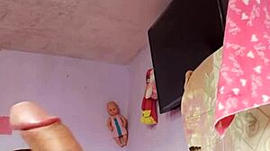 Rich cumshot alone in step mother-in-law's room