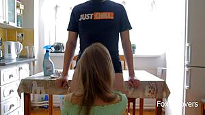 Fucked my roommate on the table twice 😍