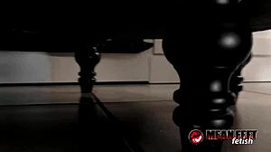 Terra Mizu teases body after removing shoes.